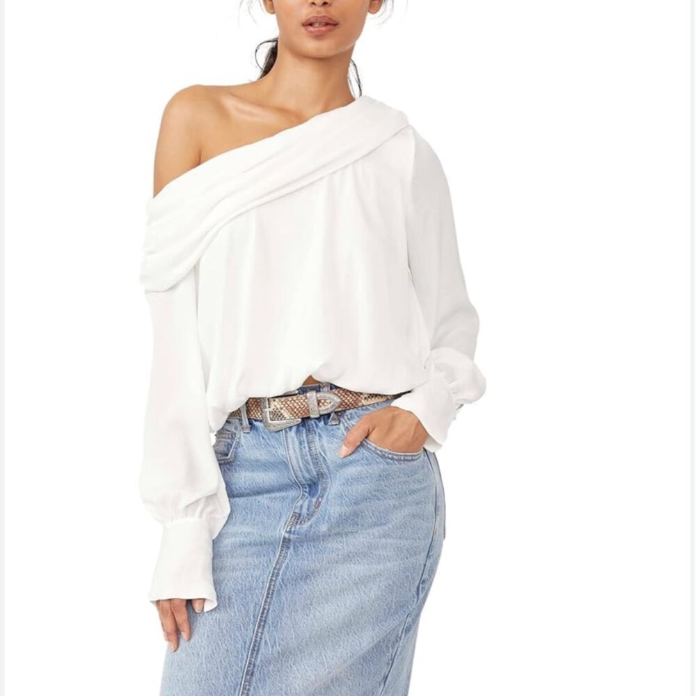 NWT Free People Jenna Off The Shoulder Top Size Medium